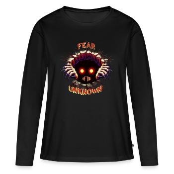 Fear of the unknown - Women's Premium Organic Long Sleeve Shirt - black - Front - Julia (174cm)
