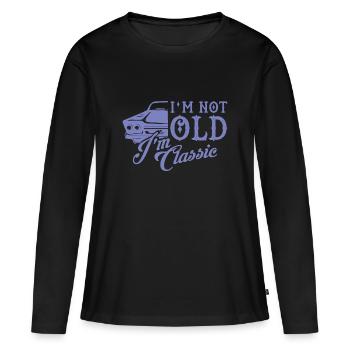 Classic Car Classic Car Old School Gift - Women's Premium Organic Long Sleeve Shirt - black - Front - Julia (174cm)