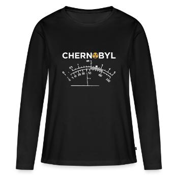 Tschernobyl Radioaktiv Atom Strahlung Geschenk - Frauen Premium Bio Langarmshirt - Schwarz - Vorne - Julia (174cm)