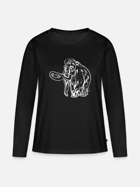 Mamut - Premium økologisk langærmet T-shirt til kvinder - sort
