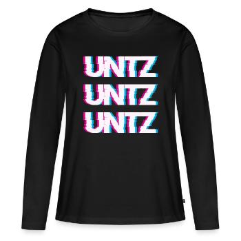 Hardtekk Tekk - Frauen Premium Bio Langarmshirt - Schwarz - Vorne - Julia (174cm)