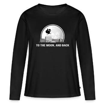 skateboard sk8 skater halfpipe - Women's Premium Organic Long Sleeve Shirt - black - Front - Julia (174cm)