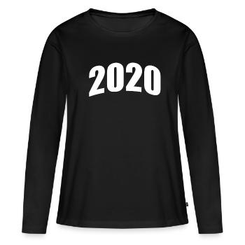 2020 - T-shirt manches longues Premium bio Femme - noir - Devant - Julia (174cm)
