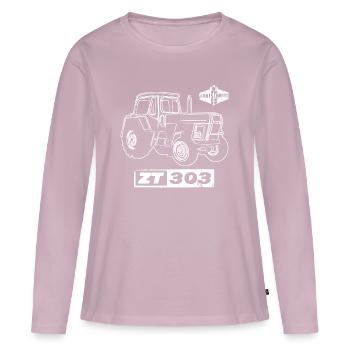 FORTSCHRITT Traktor ZT 303 - GDR Agricultural Machinery - Women's Premium Organic Long Sleeve Shirt - dusky pink - Front - Julia (174cm)