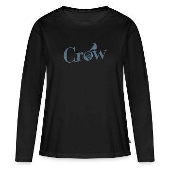 Crow Crow Animal Bird Environnement et nature - T-shirt manches longues Premium bio Femme - noir - Devant - Julia (174cm)