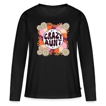 Gift Humor Retro Theme for Tata Women - Women's Premium Organic Long Sleeve Shirt - black - Front - Julia (174cm)