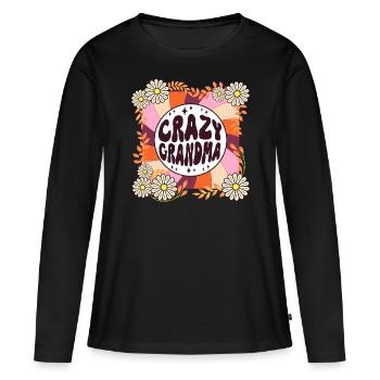 Gift Humor Retro Theme for Granny Woman - Women's Premium Organic Long Sleeve Shirt - black - Front - Julia (174cm)