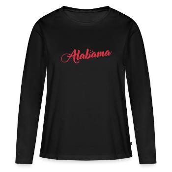 Alabama États-Unis Amérique État - T-shirt manches longues Premium bio Femme - noir - Devant - Julia (174cm)