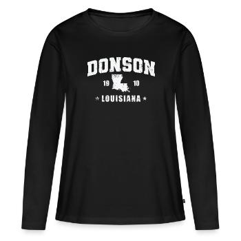 Louisiane Donson 1910 États-Unis Amérique - T-shirt manches longues Premium bio Femme - noir - Devant - Julia (174cm)