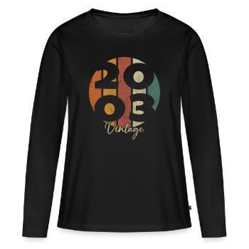 2003 Vintage Original Retro Geburtstagsgeschenk - Frauen Premium Bio Langarmshirt - Schwarz - Vorne - Julia (174cm)