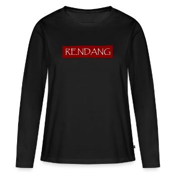 Rendang cuisine indonésienne - T-shirt manches longues Premium bio Femme - noir - Devant - Julia (174cm)