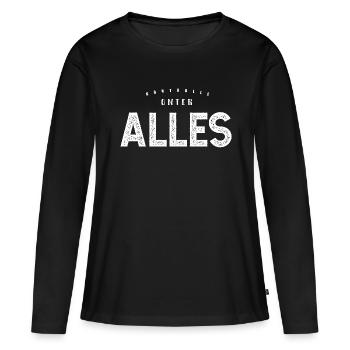 Alles unter Kontrolle - lustiger Spruch - Frauen Premium Bio Langarmshirt - Schwarz - Vorne - Julia (174cm)