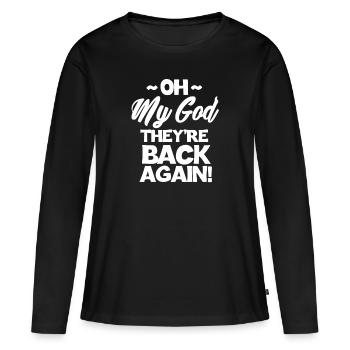Backstreet Boygroup 90er Boys Boyband Geschenk - Frauen Premium Bio Langarmshirt - Schwarz - Vorne - Julia (174cm)