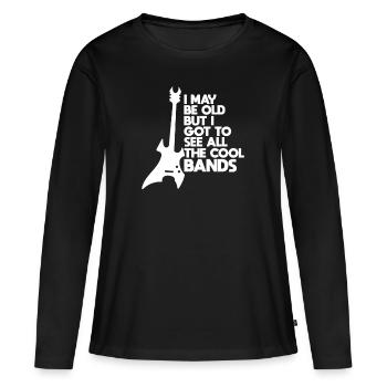 Band Rock Heavy Metal Konzert Gitarre Geschenk - Frauen Premium Bio Langarmshirt - Schwarz - Vorne - Julia (174cm)