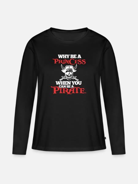 Pirate Pirate - Women's Premium Organic Long Sleeve Shirt - black