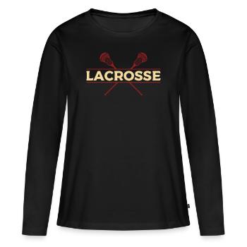 lacrosse - T-shirt manches longues Premium bio Femme - noir - Devant - Julia (174cm)
