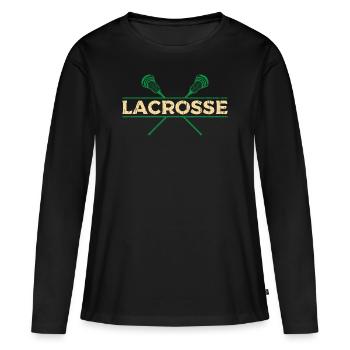 Lacrosse - T-shirt manches longues Premium bio Femme - noir - Devant - Julia (174cm)