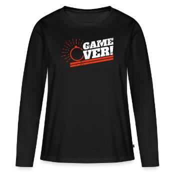 Ehe - Frauen Premium Bio Langarmshirt - Schwarz - Vorne - Julia (174cm)