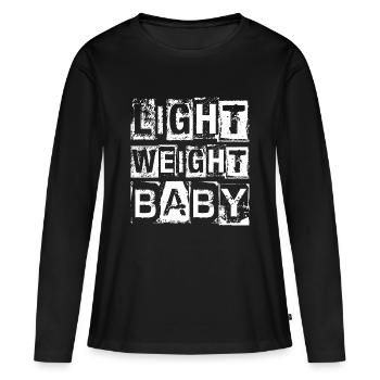 Leichtes Baby - Frauen Premium Bio Langarmshirt - Schwarz - Vorne - Julia (174cm)