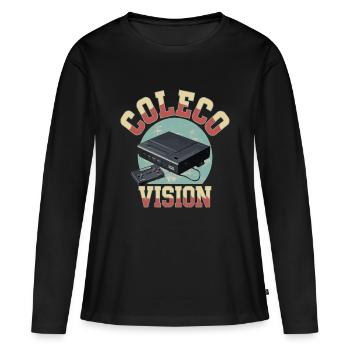 Colecovision Retro Home Gaming System 80 s - Women's Premium Organic Long Sleeve Shirt - black - Front - Julia (174cm)
