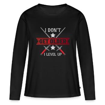Live Action Jeu de rôle Larp Larper Fantasy - T-shirt manches longues Premium bio Femme - noir - Devant - Julia (174cm)