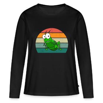 Insecte rampant mouches ailes fourmis insectes - T-shirt manches longues Premium bio Femme - noir - Devant - Julia (174cm)