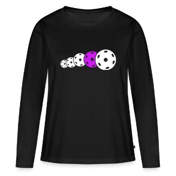 Floorball Floorball Club Unihoc Balls - Women's Premium Organic Long Sleeve Shirt - black - Front - Julia (174cm)