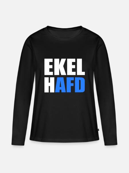 ekelhafd - Frauen Premium Bio Langarmshirt - Schwarz