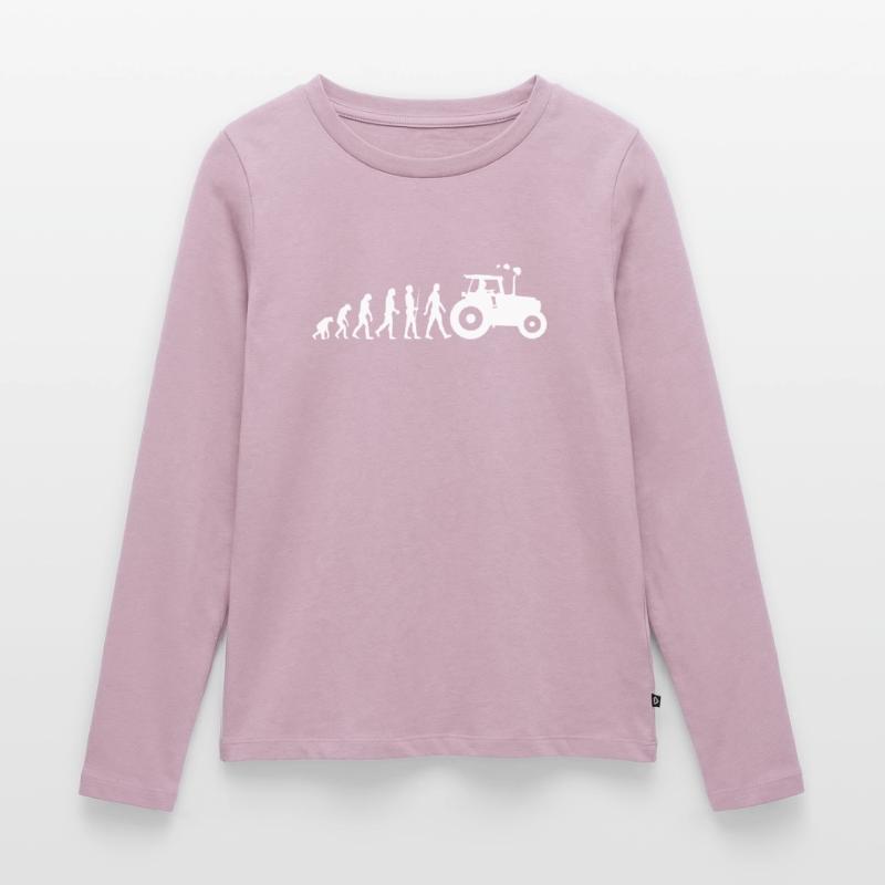 Traktor - Evolution - Trekker - Bauer Frauen Premium Bio Langarmshirt