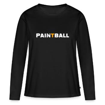Paintball Gotcha Paintball Player - T-shirt manches longues Premium bio Femme - noir - Devant - Julia (174cm)