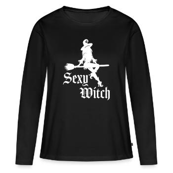 Sexy Witch - Women's Premium Organic Long Sleeve Shirt - black - Front - Julia (174cm)
