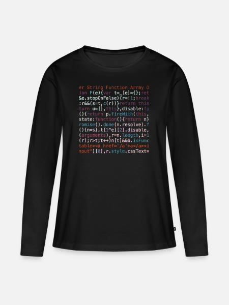 Programmierer Shirt - Frauen Premium Bio Langarmshirt - Schwarz