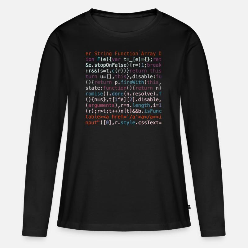 Programmierer Shirt - Frauen Premium Bio Langarmshirt - Schwarz