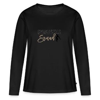 Gymnastik Turnen Turnerin Bodenturnen Geschenk - Frauen Premium Bio Langarmshirt - Schwarz - Vorne - Julia (174cm)