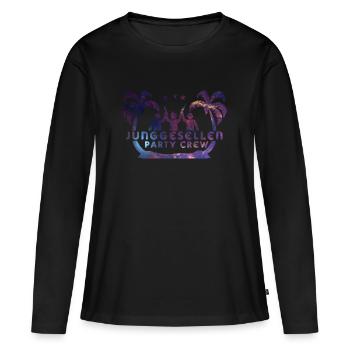 Célibataire adieu ciel - T-shirt manches longues Premium bio Femme - noir - Devant - Julia (174cm)