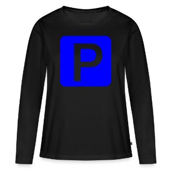 parc - T-shirt manches longues Premium bio Femme - noir - Devant - Julia (174cm)