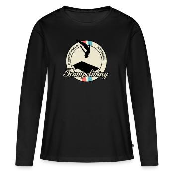 trampolining trampolin - Frauen Premium Bio Langarmshirt - Schwarz - Vorne - Julia (174cm)