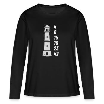 Numéros Lighthouse T-Shirt Series TV Fan de télévision - T-shirt manches longues Premium bio Femme - noir - Devant - Julia (174cm)