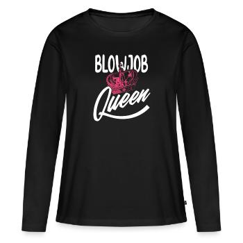 Pipe Queen Femmes Sexe Foir - T-shirt manches longues Premium bio Femme - noir - Devant - Julia (174cm)