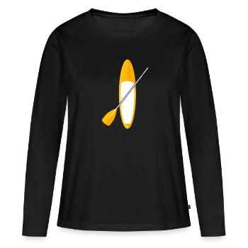 SUP - Women's Premium Organic Long Sleeve Shirt - black - Front - Julia (174cm)