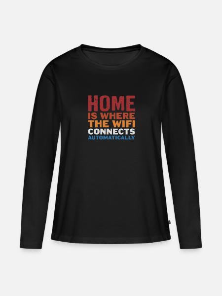 Computer - Frauen Premium Bio Langarmshirt - Schwarz