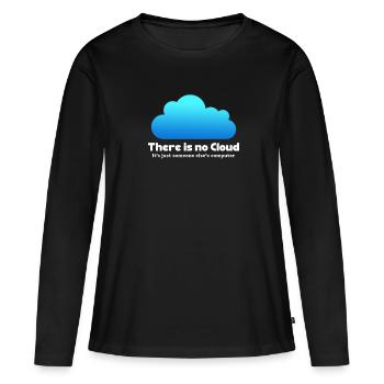 Computer - Frauen Premium Bio Langarmshirt - Schwarz - Vorne - Julia (174cm)