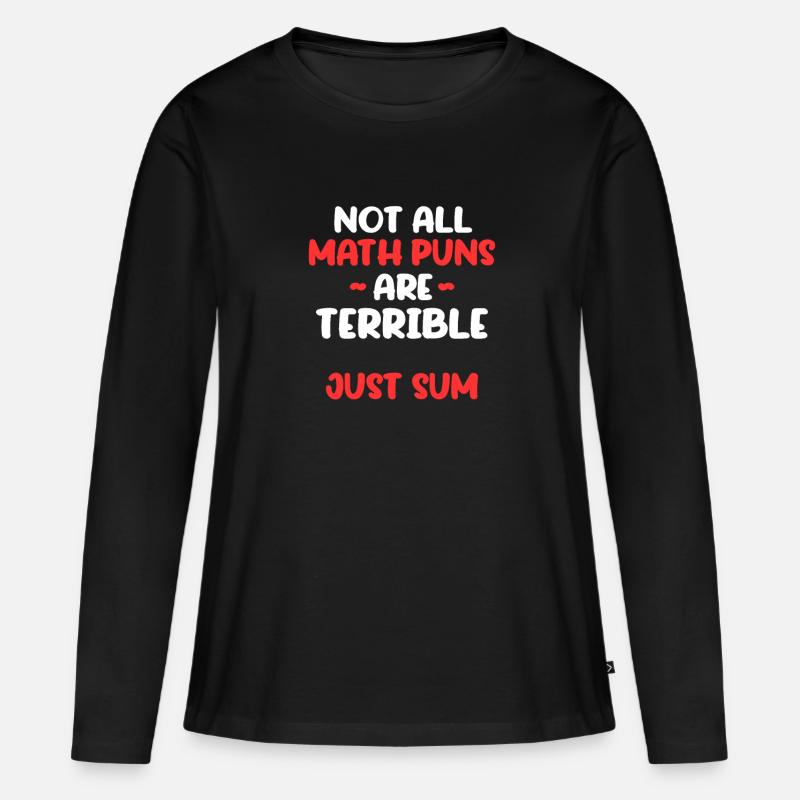 Mathematik - Frauen Premium Bio Langarmshirt - Schwarz