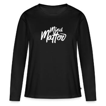Motivation - T-shirt manches longues Premium bio Femme - noir - Devant - Julia (174cm)