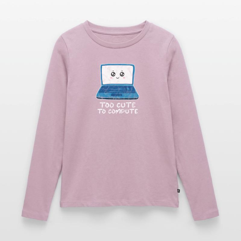 Computer Nerd PC Programmierer Informatik Geschenk Frauen Premium Bio Langarmshirt