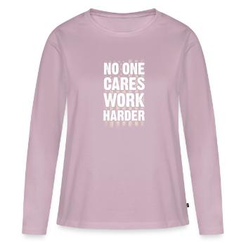 Motivation - Women's Premium Organic Long Sleeve Shirt - dusky pink - Front - Julia (174cm)