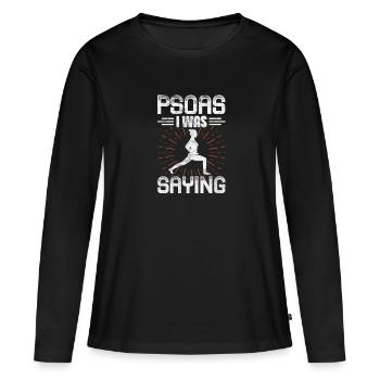 Physiothérapeute Physiothérapie Physio Cadeau - T-shirt manches longues Premium bio Femme - noir - Devant - Julia (174cm)