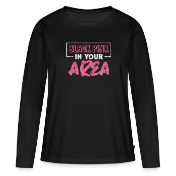 K-Pop Musique Coréenne Pop Corée Kpop Cadeau - T-shirt manches longues Premium bio Femme - noir - Devant - Julia (174cm)