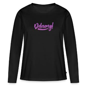K-Pop Musique Coréenne Pop Corée Kpop Cadeau - T-shirt manches longues Premium bio Femme - noir - Devant - Julia (174cm)