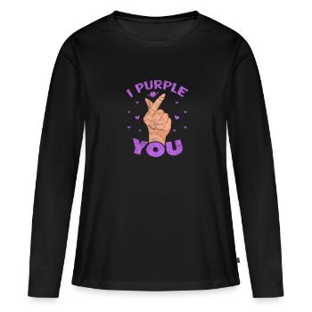 K-Pop Musique Coréenne Pop Corée Kpop Cadeau - T-shirt manches longues Premium bio Femme - noir - Devant - Julia (174cm)